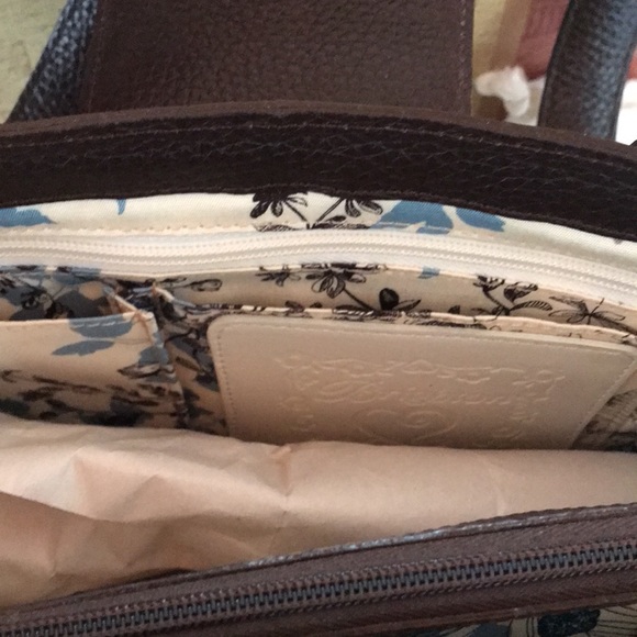 NWT Brighton Patience style Straw and Leather Handbag with shoulder strap - Picture 8 of 11